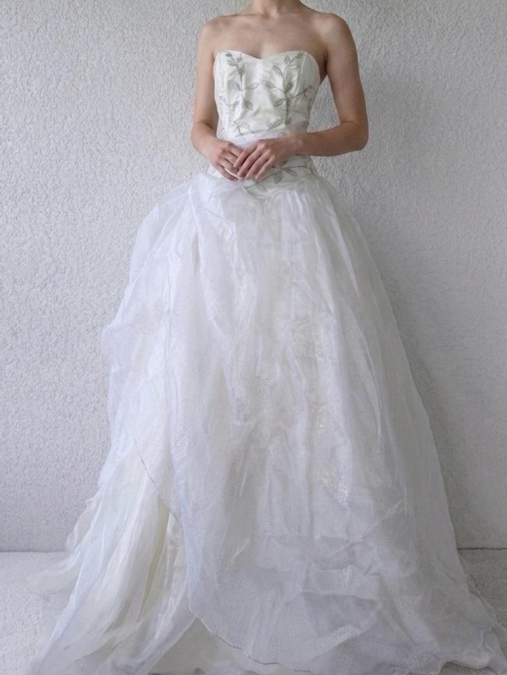 Strapless White Ball Gown Skirt - Elegant Bridal Skirt